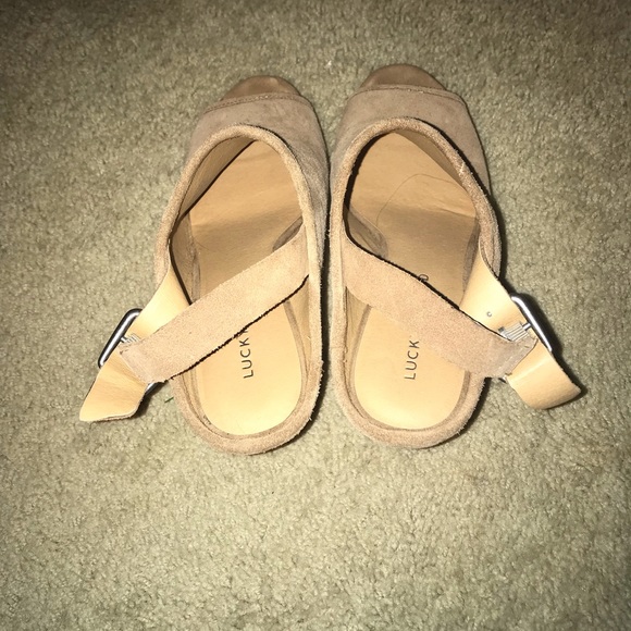 Lucky Brand Brown Suede Wedges - Picture 4 of 4